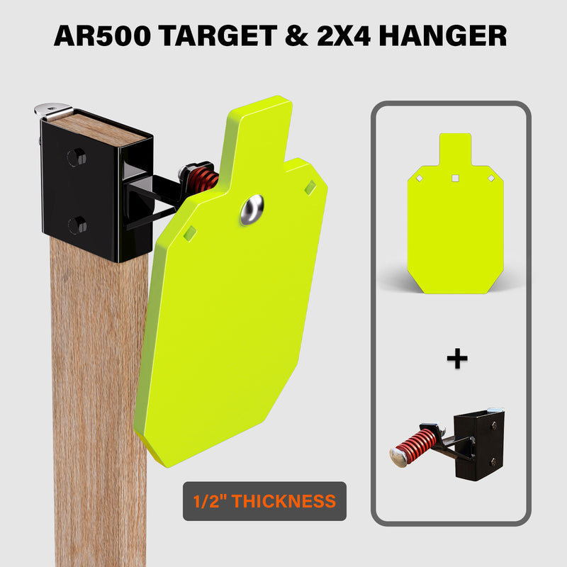 Load image into Gallery viewer, 1/2" Thick 7" X 12" Torso + 2X4 Target Mount Kit
