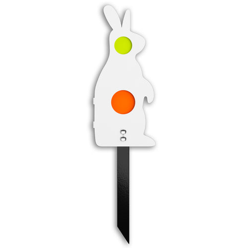 Metal Rabbit Resetting Target Neon Plates - Rated for .22/.177 Caliber
