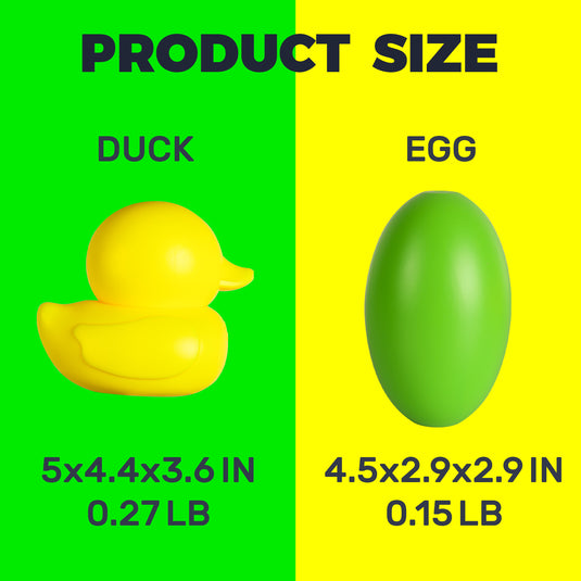 Plastic Duck & Egg Shooting Target Set (6 Ducks & 6 Eggs)