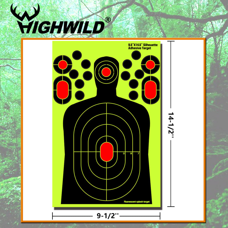 Load image into Gallery viewer, 9.5&quot; X 14.5&quot; Splatter Target Sticker - Pack of 25
