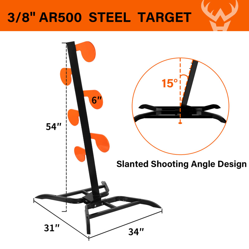 Load image into Gallery viewer, 6&quot; x 3/8&quot; AR500 Steel Target Dueling Tree Stand
