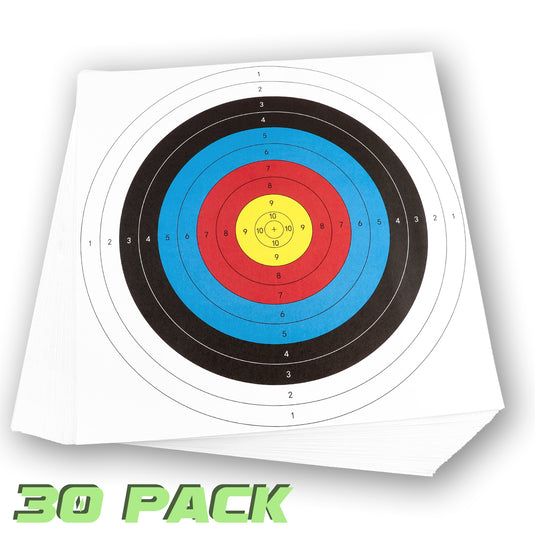 Standard Archery Paper Targets - 16X16in - 30 PACK