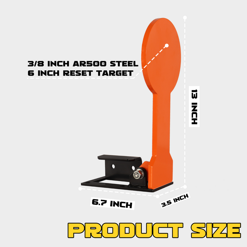 Load image into Gallery viewer, 3/8&quot; AR500 6&quot; Classic Popper Steel Shooting Target
