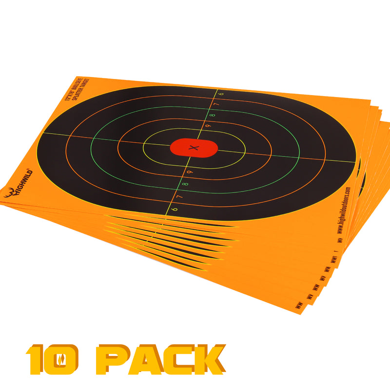 Load image into Gallery viewer, Sight in Splatter Shooting Range Targets - Splash Effect of Multiple Colors - 12 x 18 Inch
