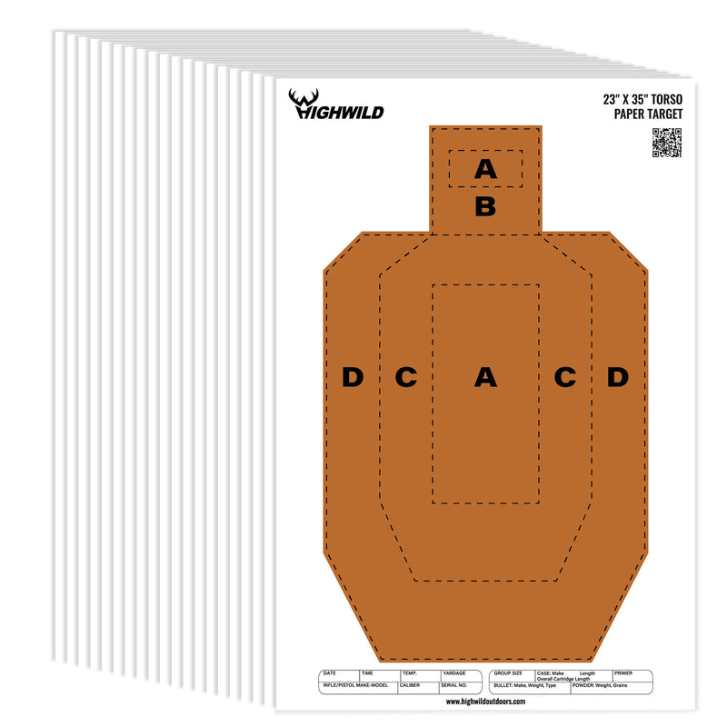 Load image into Gallery viewer, 23" x 35" USPSA Paper Shooting Targets
