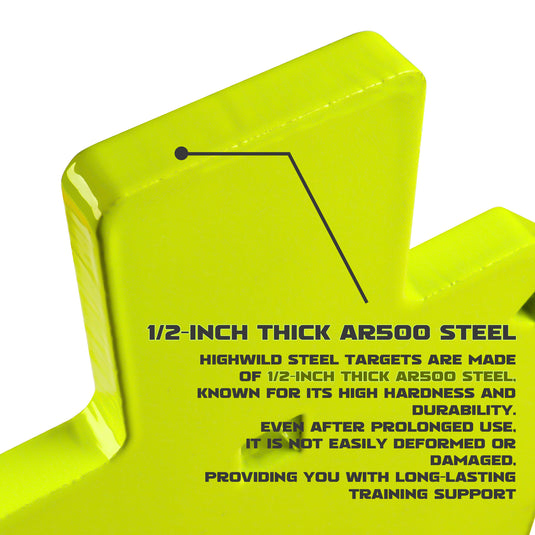 7" X 12" X 1/2" AR500 Steel Torso Silhouette Shooting Target