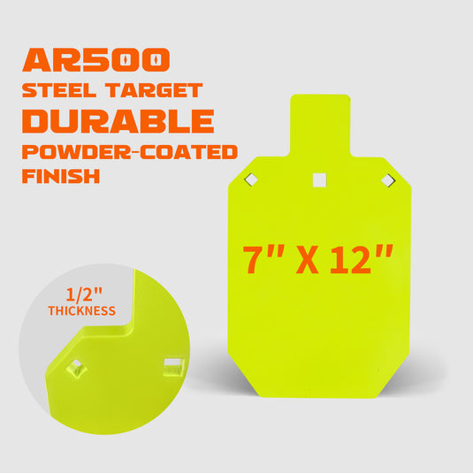 Target 500 AR500 Steel Shooting Target 1/2 Inch Thick 7