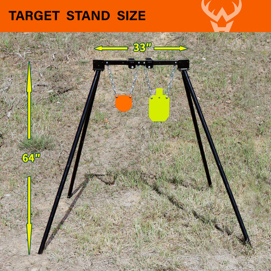 B001 Adjustable Stand + Mounting Kit + 3/8" Thick 6" Gong, 7" X 12"Torso