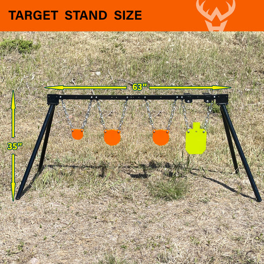 B001 Adjustable Stand + Mounting Kit + 3/8" Thick 4", 6", 6" Gongs, 7" X 12"Torso