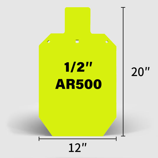 Double T-Shaped Base Stand + 2X4 Target Hanger + 1/2" Thick 12" X 20" Torso Target + Wood Stand Armor Plate