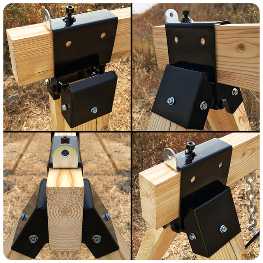 2x4 Clay Target Stand Kit (25 Pack) – Steel Plate Rack Target Holders