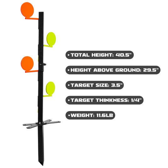 Highwild Dueling Tree for .22 Rimfire with Detachable Three-Section Design - Ground-Insertable
