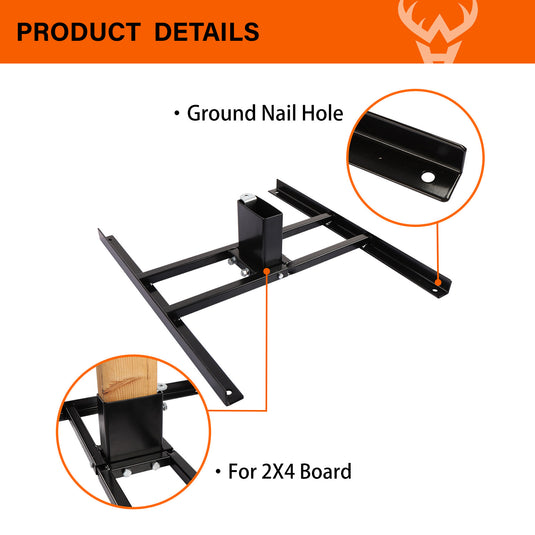 Double T-Shaped 2X4 Target Stand Base