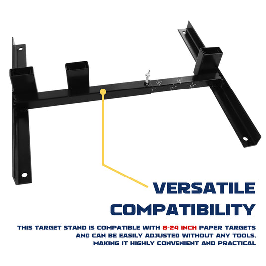 H Shape Adjustable Paper Target Stand Base - 2 PACK