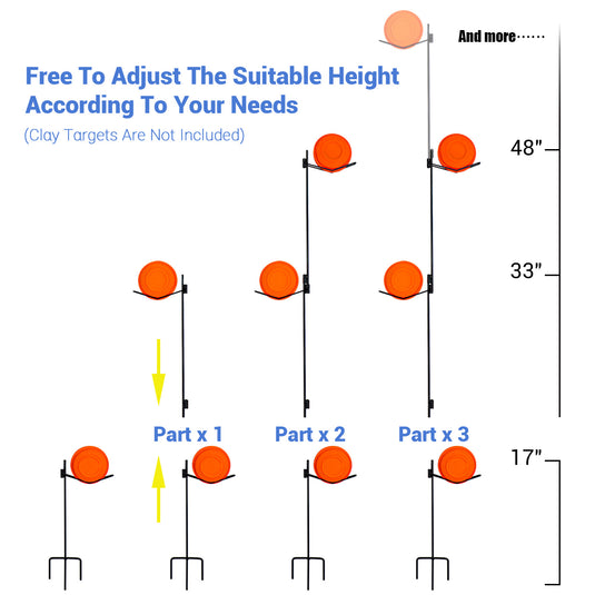 Clay Pigeon Target Holder - 3 Pack