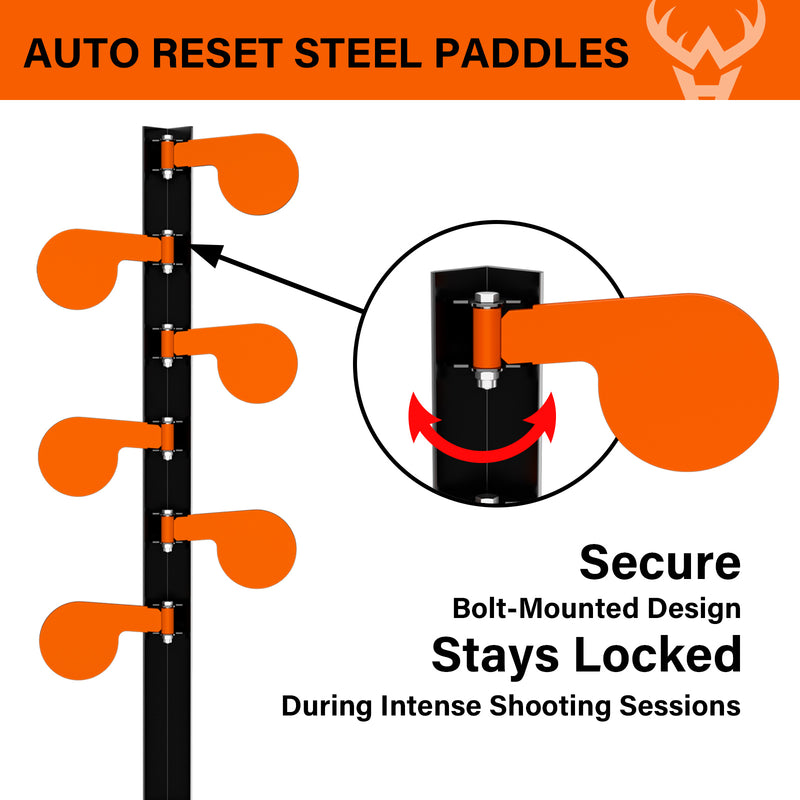Load image into Gallery viewer, 6&quot; x 3/8&quot; AR500 Steel Target Dueling Tree Stand
