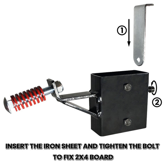 Double T-Shaped Base Stand + 2X4 Target Hanger