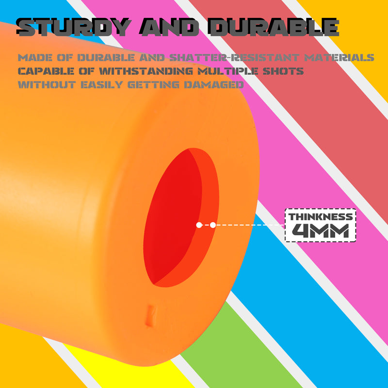 Load image into Gallery viewer, Plastic Bottle Targets for Shooting - with Hanging Rope and Foldable Storage Rack (Orange/Green/Pink)
