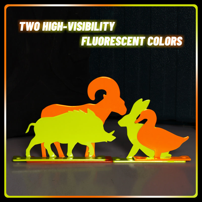 Load image into Gallery viewer, Animal Silhouette Knockovers Metallic Silhouette Targets - 4 Pack
