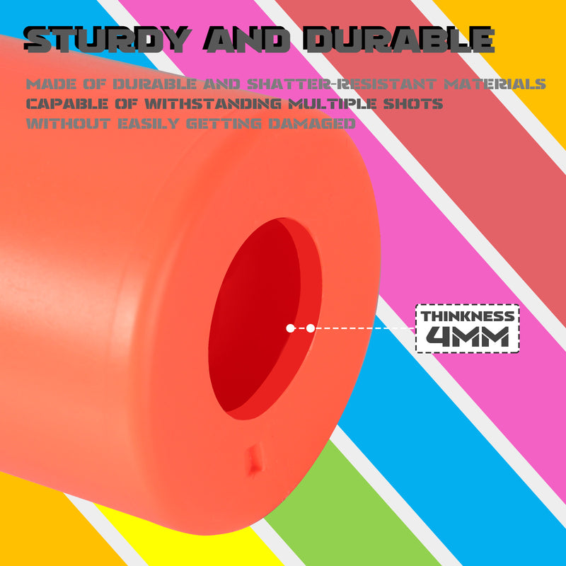 Load image into Gallery viewer, Plastic Bottle Targets for Shooting - with Hanging Rope and Foldable Storage Rack (Red/Yellow/Blue)
