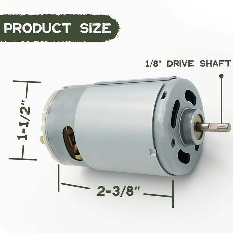 Load image into Gallery viewer, 6V 1/8&quot; Shaft Feeder Replacement Motor
