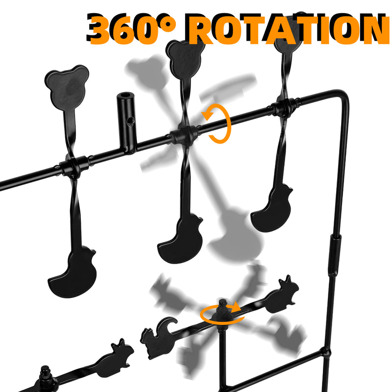 Load image into Gallery viewer, Multi-Shot Target 3-Section Detachable with Adjustable Paper Stand
