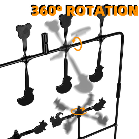 Multi-Shot Target 3-Section Detachable with Adjustable Paper Stand