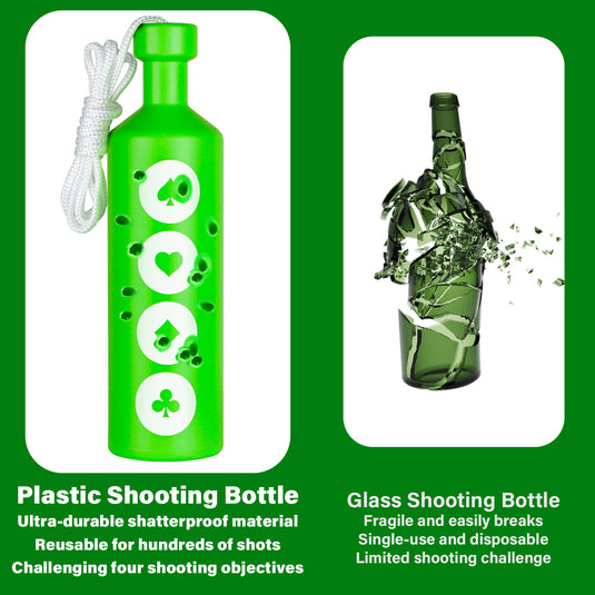 Plastic Shatterproof Bottle Targets with Hanging Rope