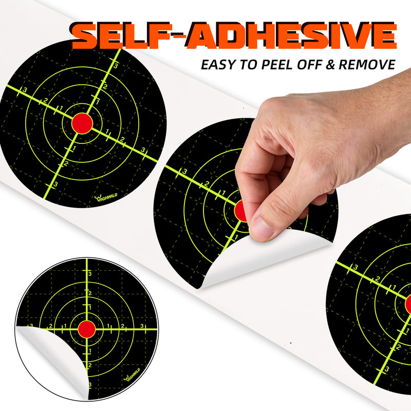 Load image into Gallery viewer, 6 Inch Splatter Target Stickers - 100 Pack

