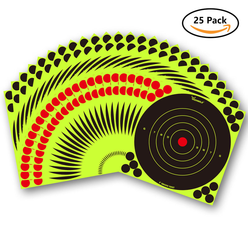 Load image into Gallery viewer, 8&quot; X 8&quot; Splatter Target Sticker - Pack of 25
