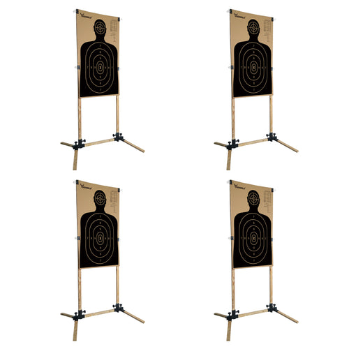 Adjustable Paper Target Stand Base - 4 PACK