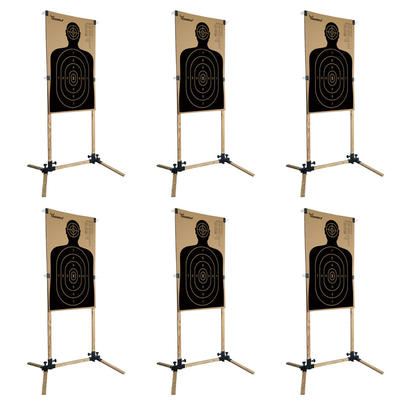 Load image into Gallery viewer, Adjustable Paper Target Stand Base - 6 PACK
