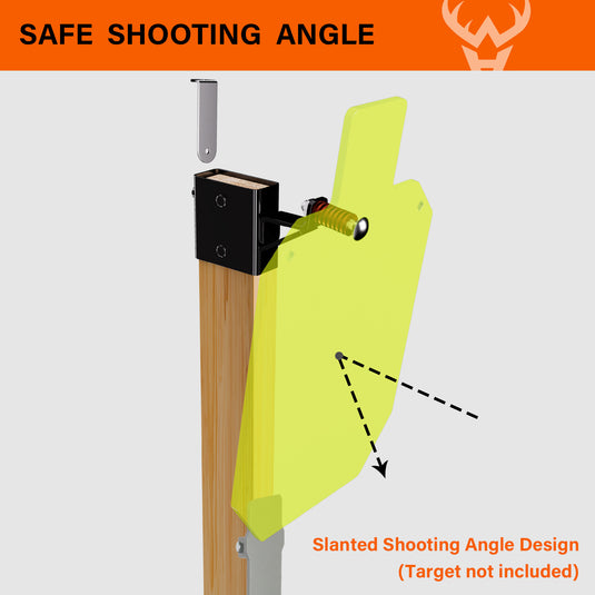 Tripod Base Stand with 2X4 Target Hanger and Wood Stand Armor Plate