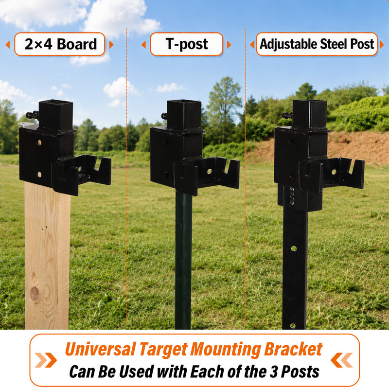 Load image into Gallery viewer, Shoot to Reset AR500 Steel Target with Mounting Bracket

