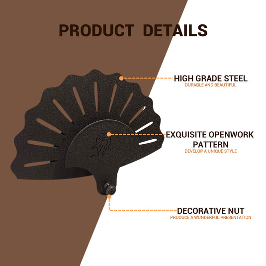 Metal Turkey Fan Mounting Kit - Trophy Display Kit