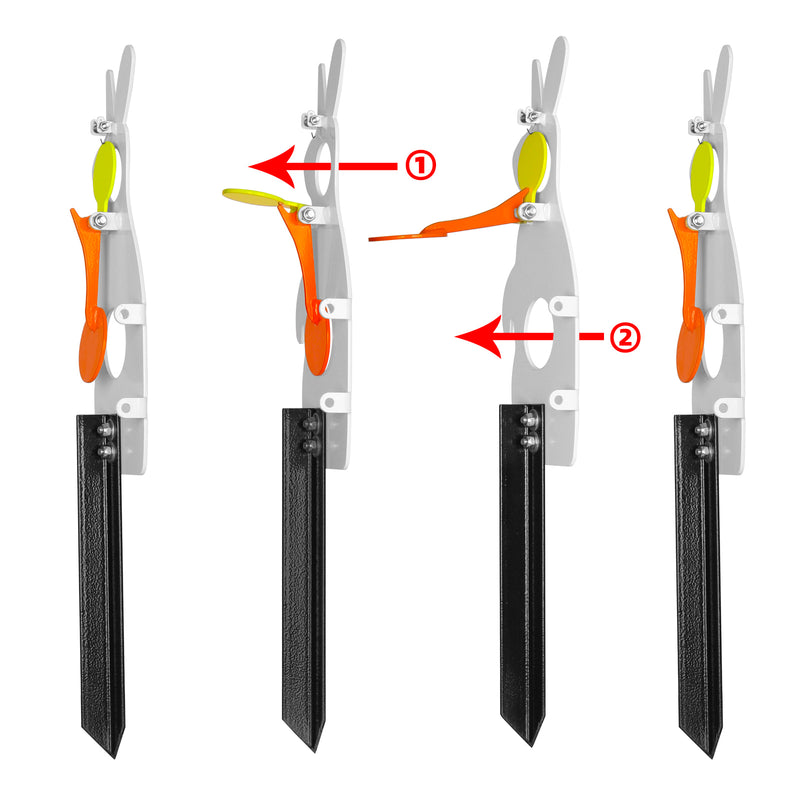 Load image into Gallery viewer, Metal Rabbit Resetting Target Neon Plates - Rated for .22/.177 Caliber
