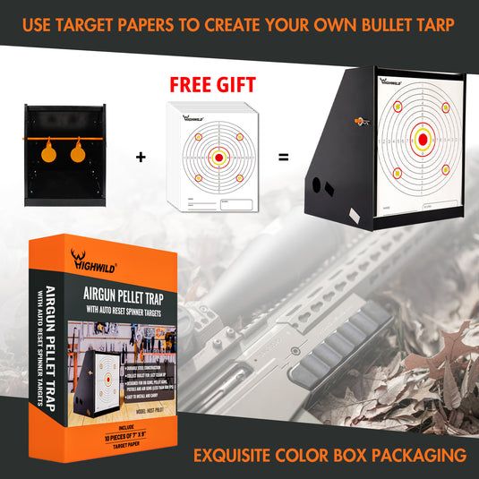 7" X 9" Bullet Trap - for Paper Targets & Spinner Targets