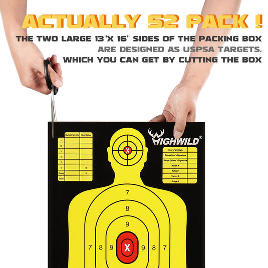 13" X 16" Multicolor Cardboard Targets