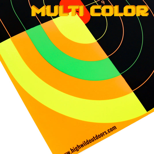 Sight in Splatter Shooting Range Targets - Splash Effect of Multiple Colors - 12 x 18 Inch
