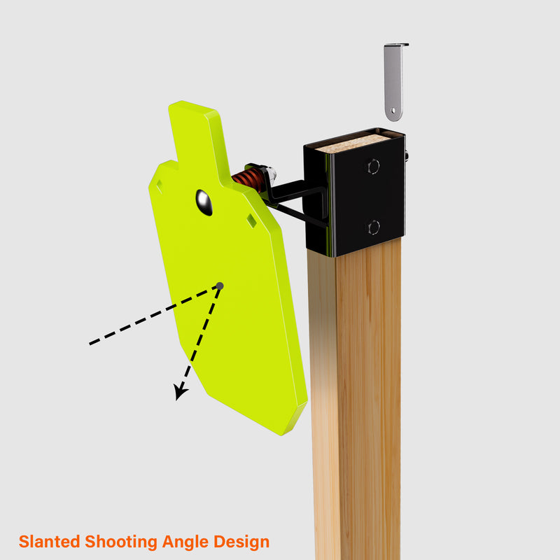 Load image into Gallery viewer, Double T-Shaped Base Stand + 2X4 Target Hanger + 1/2" Thick 7" X 12" Torso Target
