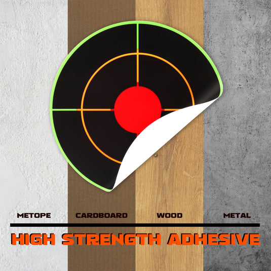 3 Inch Splatter Adhesive Bullseye Shooting Target Stickers - 250 Pack