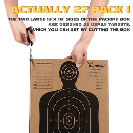 13" X 16" Cardboard Targets - Pack of 25