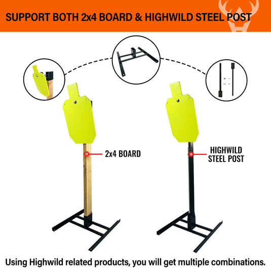 Double T-Shaped 2X4 Target Stand Base