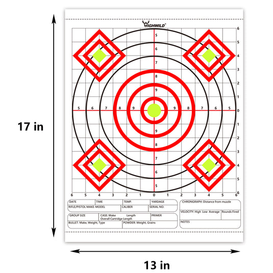 13" X 17" Paper Targets - Pack of 24