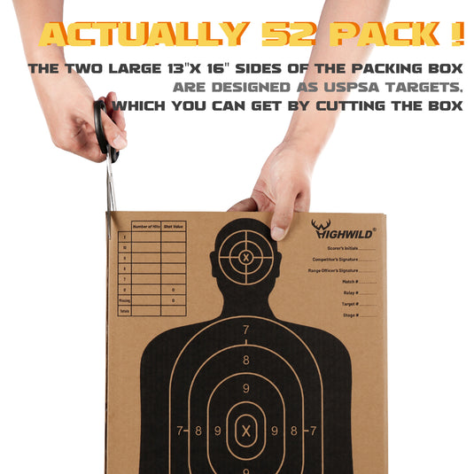 13" X 16" Cardboard Targets - Pack of 50