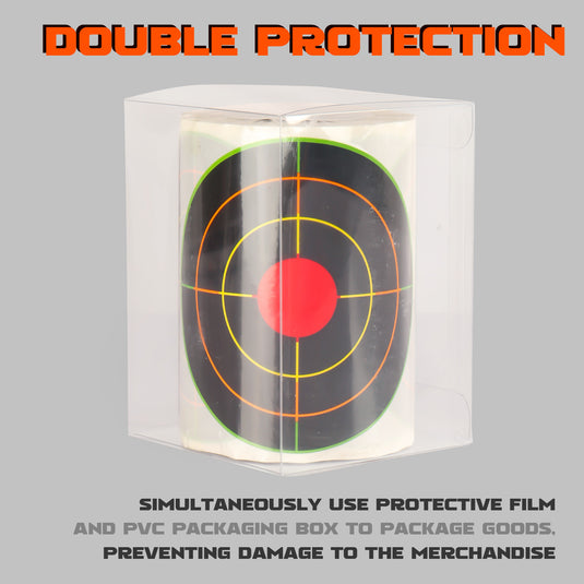 4 Inch Splatter Adhesive Bullseye Shooting Target Stickers - 200 Pack