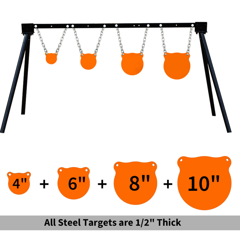 Load image into Gallery viewer, 1/2&quot; AR500 Gong Targets - 4&quot;, 6&quot;, 8&quot;, 10&quot;
