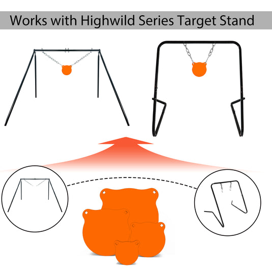 1/2" AR500 Gong Targets - 4", 6", 8", 10"
