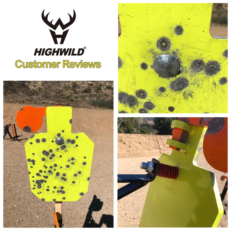Load image into Gallery viewer, AR500 Steel Hostage Target 10&quot; x 16&quot; x 1/2&quot; Armored Steel Reactive IDPA Shooting Target - Neon Color
