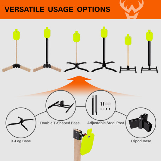 1/2" Thick 7" X 12" Torso + 2X4 Target Mount Kit